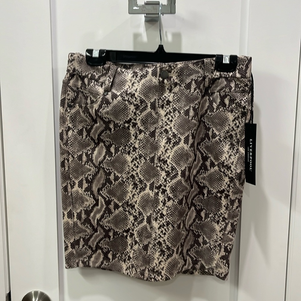 Animal print skirt